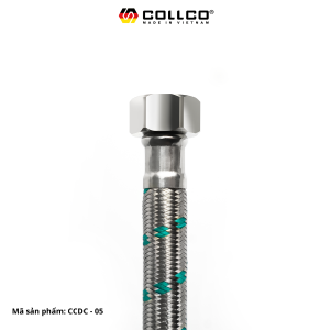 Dây cấp inox 304 đan 12 sợi sọc xanh sọc đỏ - 50cm DYCPINOX304AN12SISCXANHSC 50 3