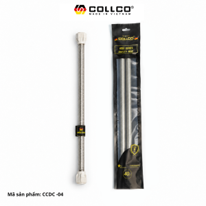 Dây cấp inox 304 mắt to đan 12 sợi bọc nhựa trắng phi 15.5 - 60cm DYCPINOX304MTTOAN12SIBCNHATRNGPHI155 60 2