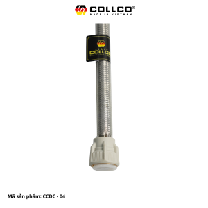 Dây cấp inox 304 mắt to đan 12 sợi bọc nhựa trắng phi 15.5 - 60cm DYCPINOX304MTTOAN12SIBCNHATRNGPHI155 60 3